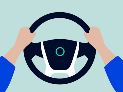 Illustration steering wheel